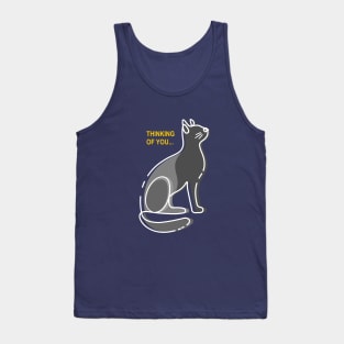 geometric cat Tank Top